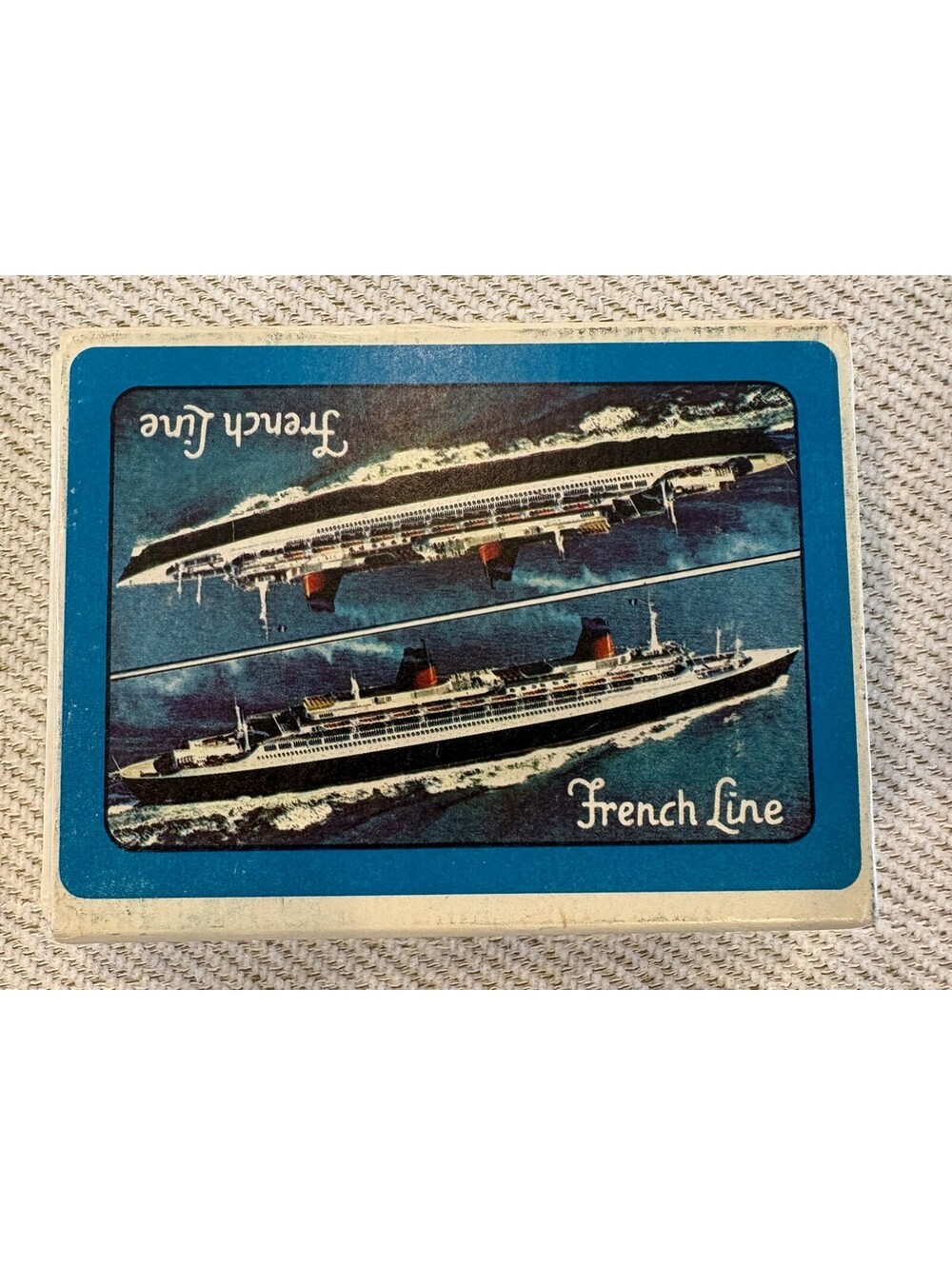 Vintage French Line Playing Cards Sealed Deck Compagnie Generale Transatlantique